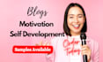write wellness, life coaching and lifestyle blogs with SEO
