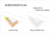 draw subdivision plan, site plan and lot plan