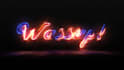 create cosmic fire neon logo reveal intro animation