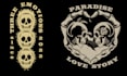 create a skull themed illustration t shirt design