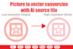recreate redesign redo remake edit logo jpeg image to vector tracing