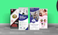 design roller or roll up banner for corporate, real estate, restaurant, medical