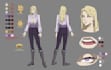 draw character concept art and design sheets