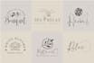create an elegant hand drawn botanical boho logo design