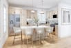 do interior design for living room kitchen and bed room