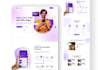 design aesthetic landing page or website UI ux in xd or figma