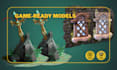 create 3d handpainted props for game