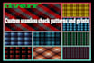 create any kind of textile check plaid seamless pattern