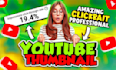 design stunning unique and eye catching youtube thumbnails within an hour