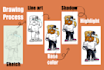 draw custom mascot illustration or cartoon character