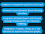 develop a custom drupal module for your custom functionality