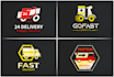 design logistic logo for transport truck delivery