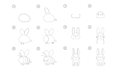 how to draw a cute line drawing with step by step hand drawn