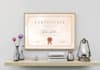 create a professional, modern certificate design