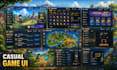 design premium PC game UI art in figma
