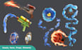 create 2d game assets and game icon