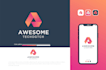 design modern flat minimalist, tech, app, saas, software, crypto, agency logo