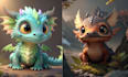 create cute little monster 3d using ai generated software