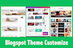 create a professional blogger with best design template