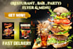 design a premium flyer or menu for your business