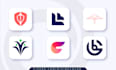 design modern mobile app logo or app icon