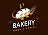 give creative bakery logo design with new concepts