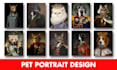 create custom pet portrait