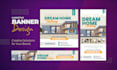 design professional web banners, digital ads and header graphics