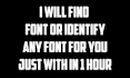 find font or identify font just with in 20 minutes