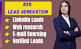b2b linkedin lead generation business database business leads data collection