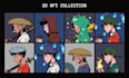 create custom 2d nft art collection cartoon, collectibles nft art