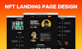 do nft landing page and nft website design
