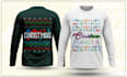 do ugly christmas sweater and tshirt design