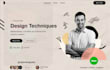 do clean professional web landing page UI UX design figma
