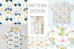 design seamless pattern in vector format for textiles, wallpapers