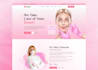 do unique web landing page UI design