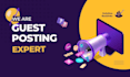 write and publish 200 guest posts on high da websites