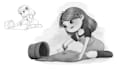 draw black and white illustrations for chapter books