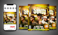 create animated motion flyers, party flyers, event flyers, sports flyers