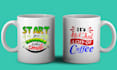 create a custom coffee mug design in 4 hours