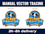 do vector tracing, vector logo, vectorize image