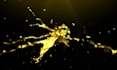 create golden liquid splash intro animation video