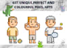 create nft pixel art collection unique pixel art nfts
