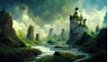 draw a fantasy landscape
