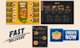 make professional menu design, food menu, restaurant menu