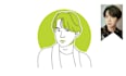 draw line minimalistic avatar for business, social media