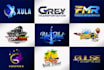 do modern 3d business logo design