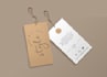 design clothing label, hang tag, wash label, neck, or size tag
