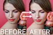 do professional portrait retouching work in 10mins