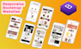 create a stunning responsive HTML CSS bootstrap website